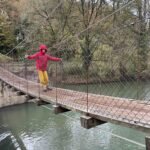 Puente colgante de Aribe - FamiliaSenderista